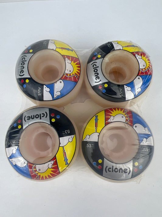 Alien Workshop AWS (Clones) Black Red Blue Multi Size 53MM Vintage Wheels