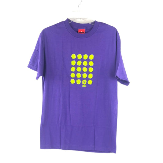 Pop War Stars Chest Logo Purple Green Size M S/s Shirt
