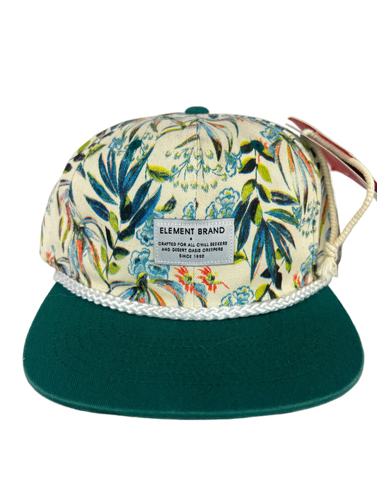 Element Floral Multi Cream Turquoise One Size Fits All Vintage Snapback Unreleased Sample Hat