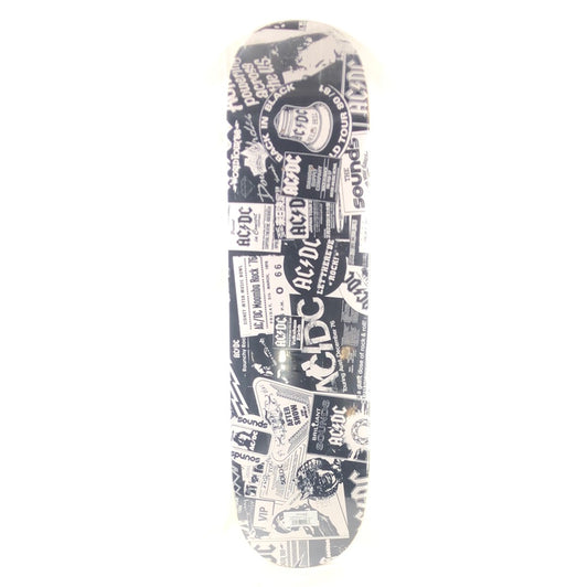 Diamond AC/DC World Tour Black/White Size 8.25" Skateboard Deck