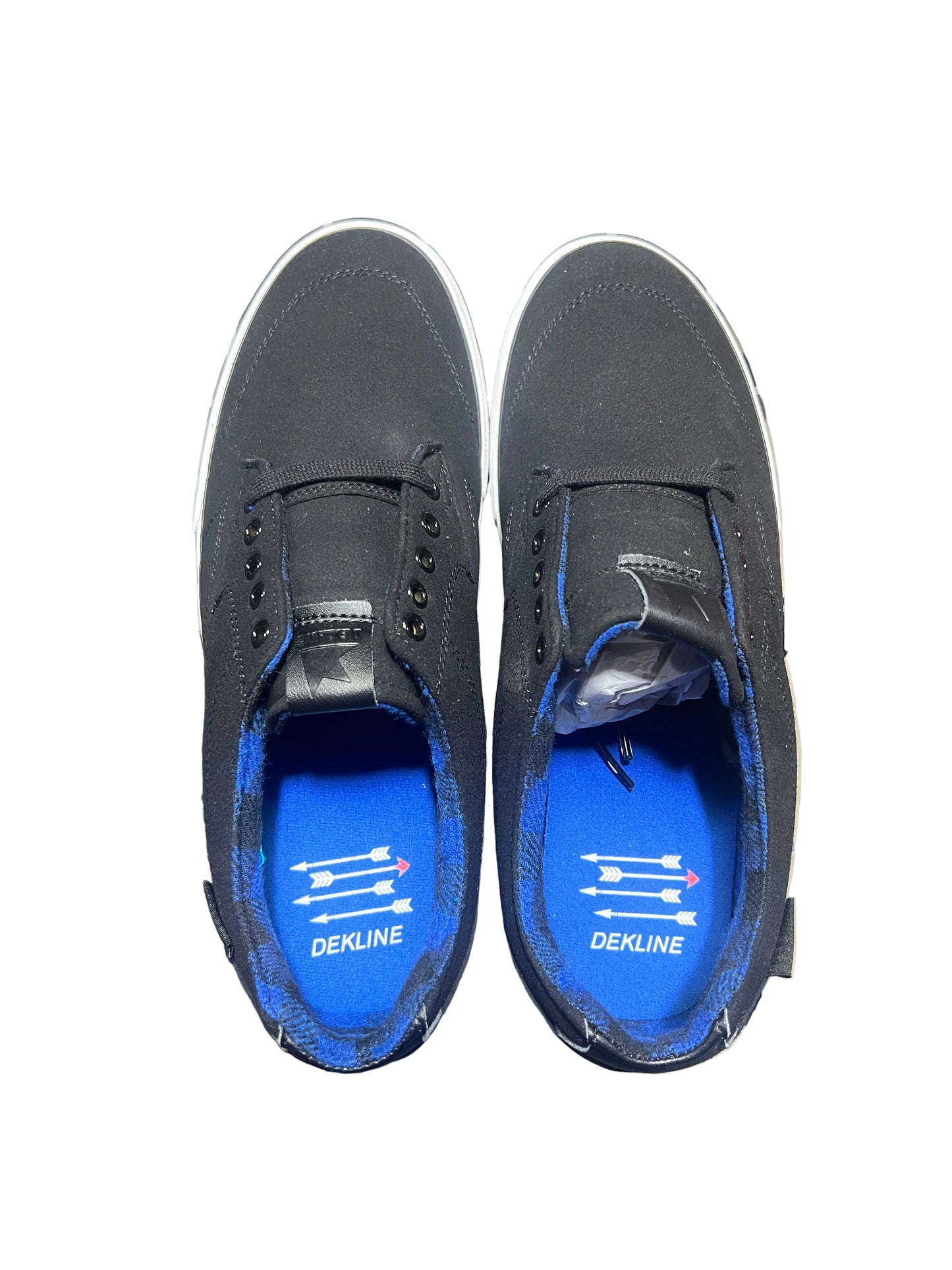 Dekline TimTim Pro Chad Timtim Black Plaid Synthetic Suede Size 9.5 Classic Shoes