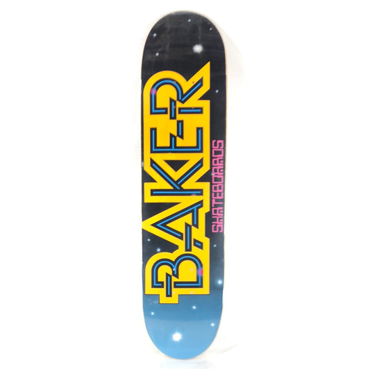 Baker Futuristic Black Blue Yellow 7.75" Skateboard Deck