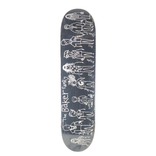 Baker The Family Black/White 7.75" Skateboard Deck