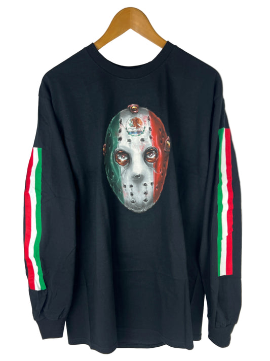 DGK For Those Who Come From Nothing Sangre Mask Black Green White Red Size L L/s Vintage Shirt