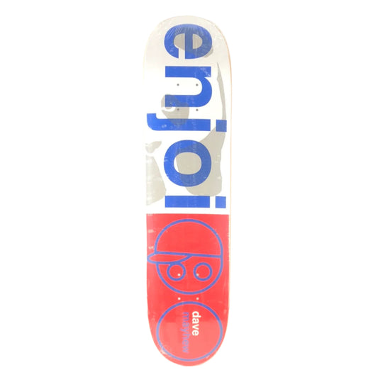 Enjoi Dave Mayhew Panda White/Red/Blue Size 7.75" Vintage NOS Deck