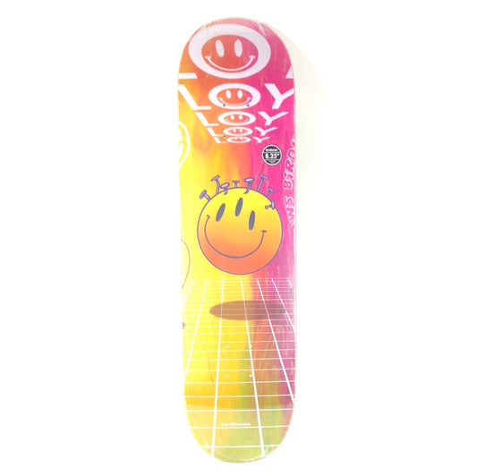 Birdhouse David Loy 3 Eyed Smiley Face Blank Yellow/Blank Pink/Yellow/Orange Size 8.25 Skateboard Deck