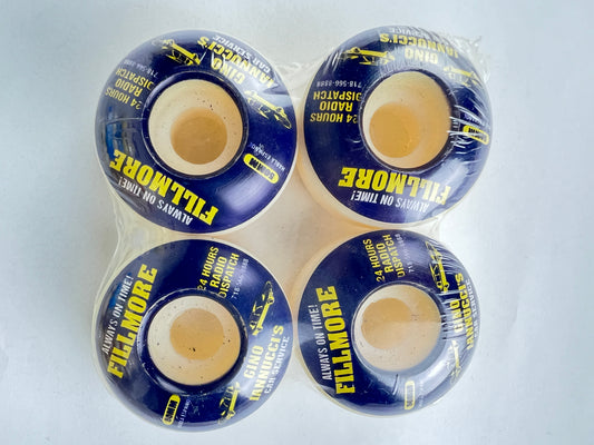 Fillmore Gino Iannucci's Car Service Blue White Yellow Size 50MM Vintage NOS Wheels