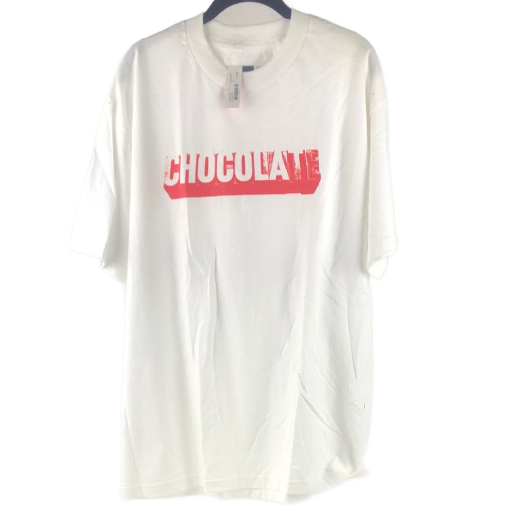 Chocolate Chest Logo White Red Size L S/s Shirt