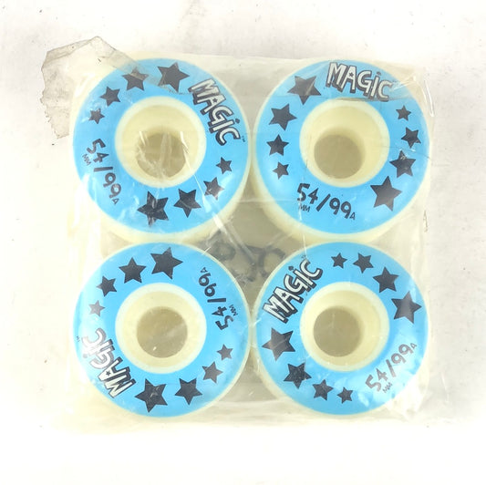 Magic Stars Blue Black White 54mm 99A Skateboard Wheels
