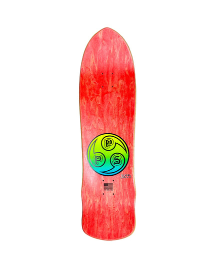 Pocket Pistols Jesse Martinez Handshake Blue Woodgrain Multi Full Size 9.25" Vintage NOS Shaped Deck