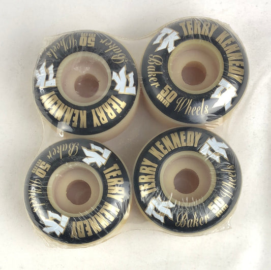 Baker TK Logo Black Gold White 50mm  NOS Skateboard Wheels