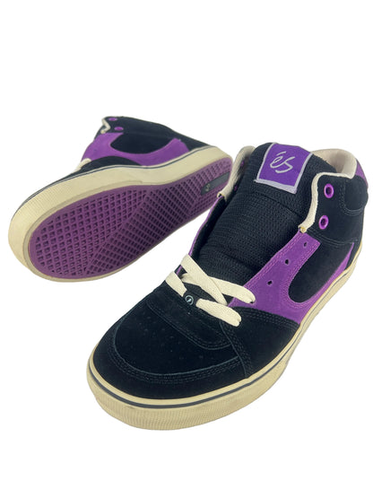 ES Square One Mid Black Purple US Mens Size 10 Vintage Shoes