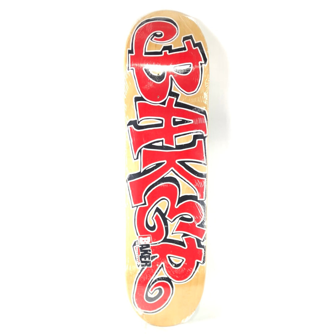 Script Skate Baker Script Natural Red Size 8.4 Skateboard Deck – western-skate-co