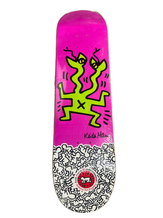 Alien Workshop X Keith Haring Anthony Van Engelen Monster Pink Green Black White Size 8.25" Vintage NOS Deck