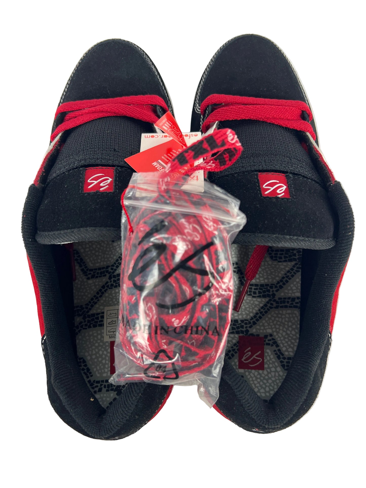 ES Rodrigo Teixiera TXL Black Red White US Mens Size 11 Classic Shoes