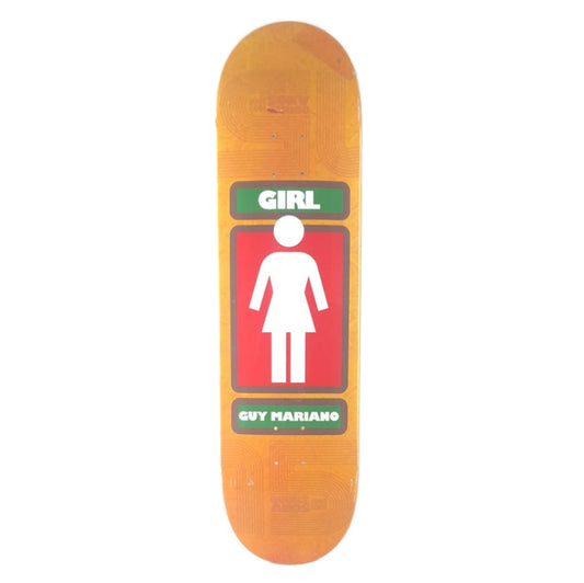 Girl  Guy Mariano 15 Years Girl Logo Orange Size 8.5" Skateboard Deck
