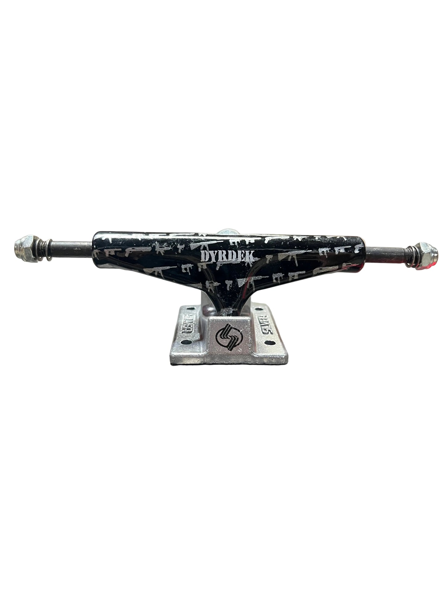 Silver Rob Dyrdek M Class DYRDEK Bold Guns Black Silver Size 8.18" Axle Vintage NOS Trucks
