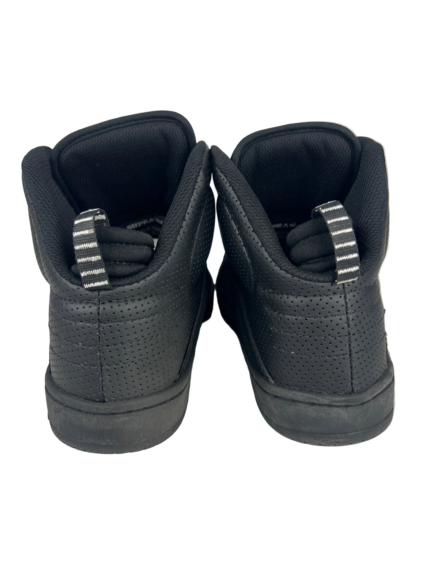 Supra Stevie Williams S1W Black Black (Perf Leather) US Mens Size 9.5 Classic Shoes