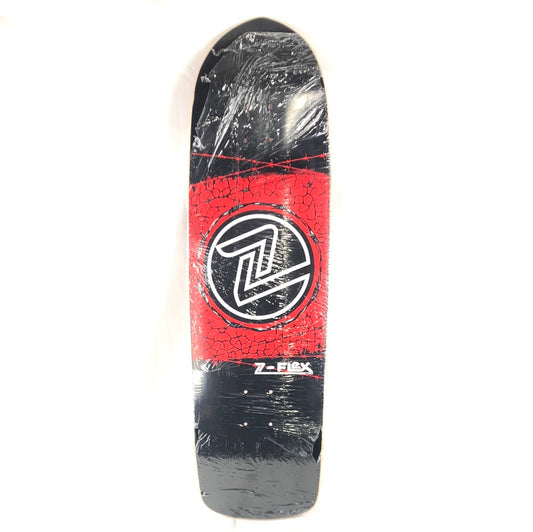 Z-Flex Barb Wire Z Logo Black/Red/White Size 9.5 Skateboard Deck