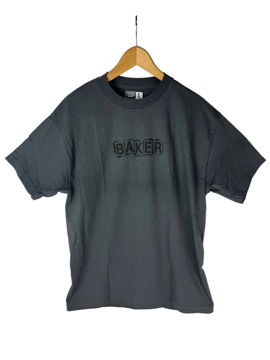 Baker Baker Stencil Logo Black Grey Size L Vintage S/s Shirt