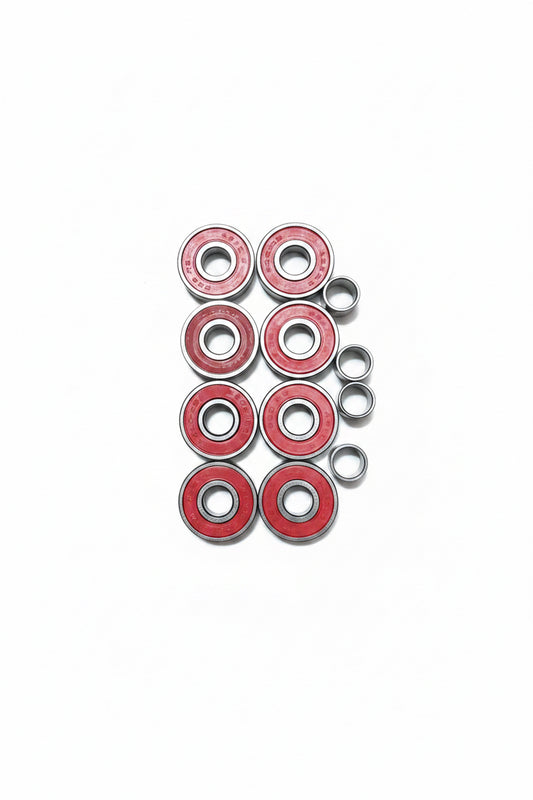 ABEC 5 Red Silver Premium Bearings