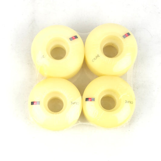 Crupie Small Logo White Black   52mm Skateboard Wheels