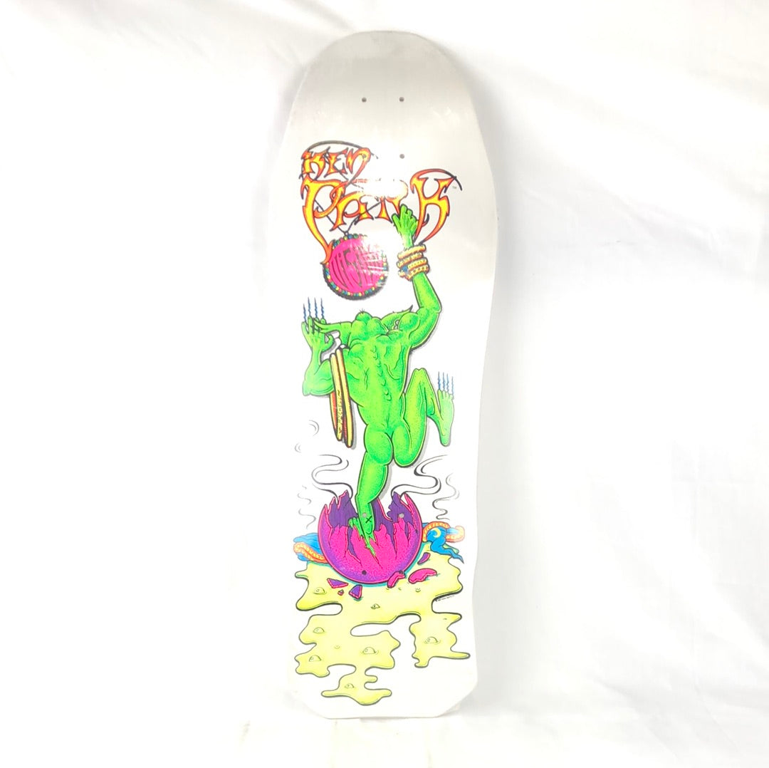 Vision Ken Park III 25th Anniverary Goblin White/Multi Color Size 10 Shaped Skateboard Deck 2002