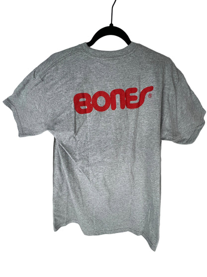 Bones Grey Red Bones Logo Size M S/s Vintage Team Shirt