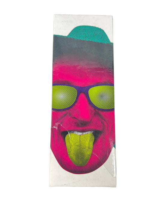 Brigada Lizard King Signature Sunglasses Purple Green With Tye Dye Drawstring Bag