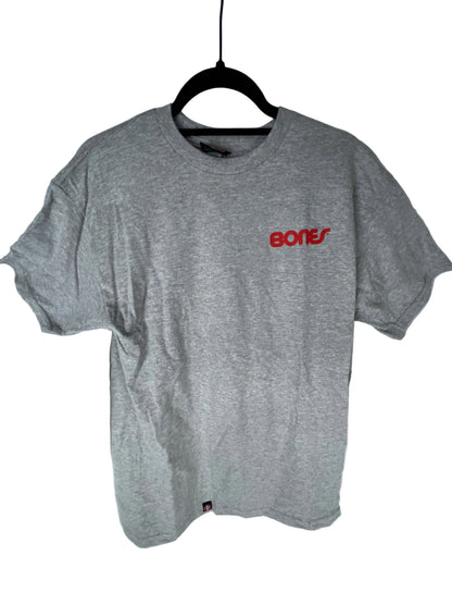 Bones Grey Red Bones Logo Size M S/s Vintage Team Shirt