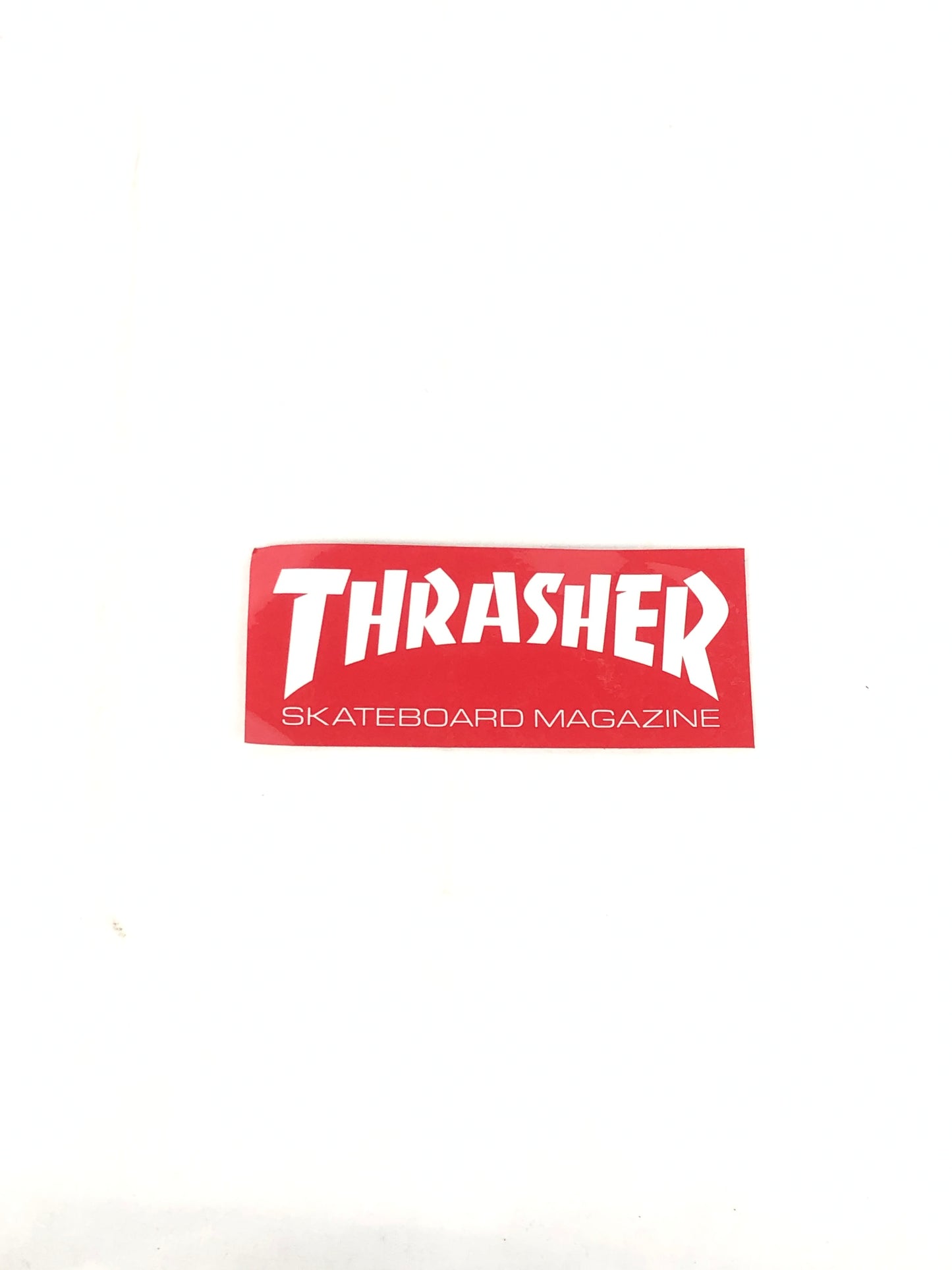Thrasher Skateboard Magazine Red White 6" x 2.5" Sticker