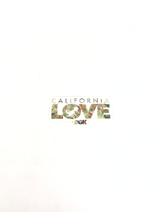 DGK California Love Weed Clear Green 4.5" x 2" Sticker