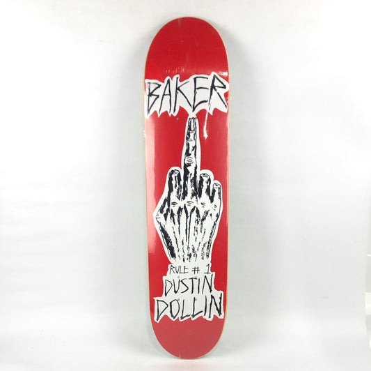 Baker Duston Dollin Rule #1 Red/Black/White 7.6'' Skateboard Deck