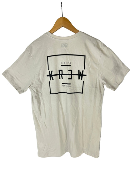 Krew Kr3w Krossblock Off White Front Print Large Back Print Black Size M S/s Vintage Shirt