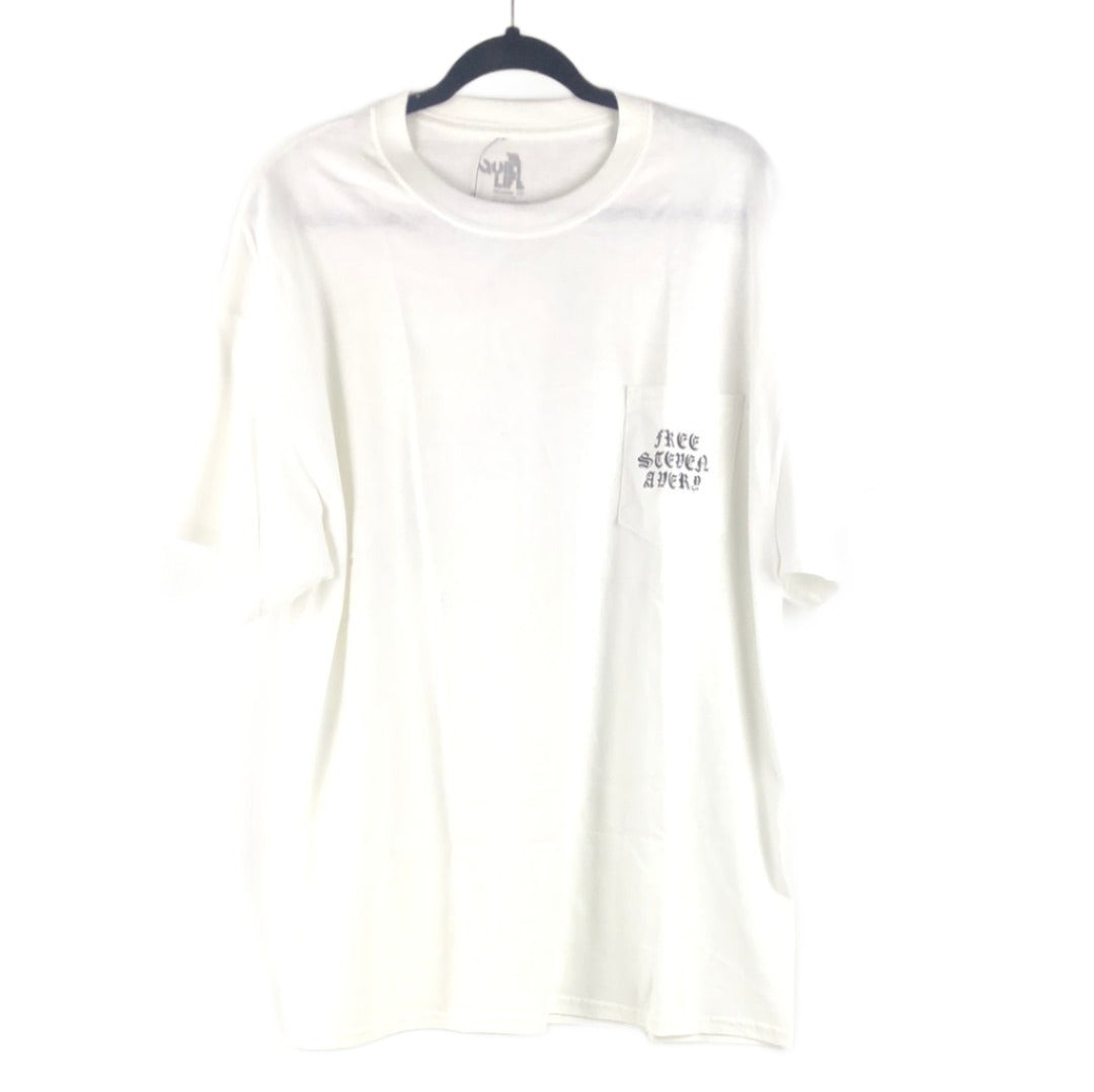 The Quiet Life Chest Pocket Logo White Black Size XL S/s Shirt