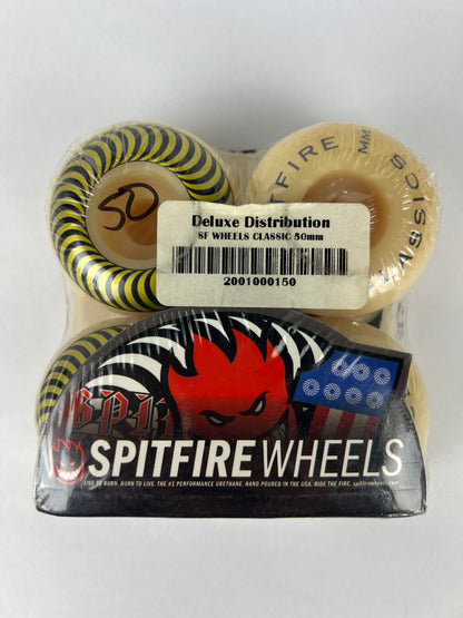 Spitfire Classics Bighead #1 USA Soldier Packaging White Gold Black Size 50MM Vintage NOS Wheels
