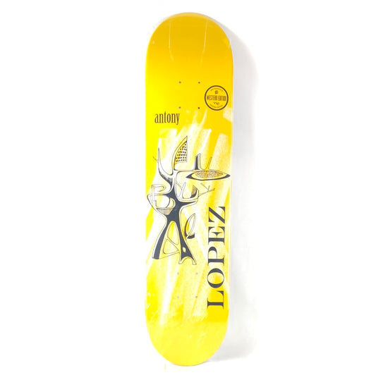 Western Edition Antony Lopez Yellow/Black/White Size 7.6 Skateboard Deck dp