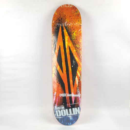 Baker Dustin Dollin Piss Drunk Logo Orange/Black/White 7.75" Skateboard Deck