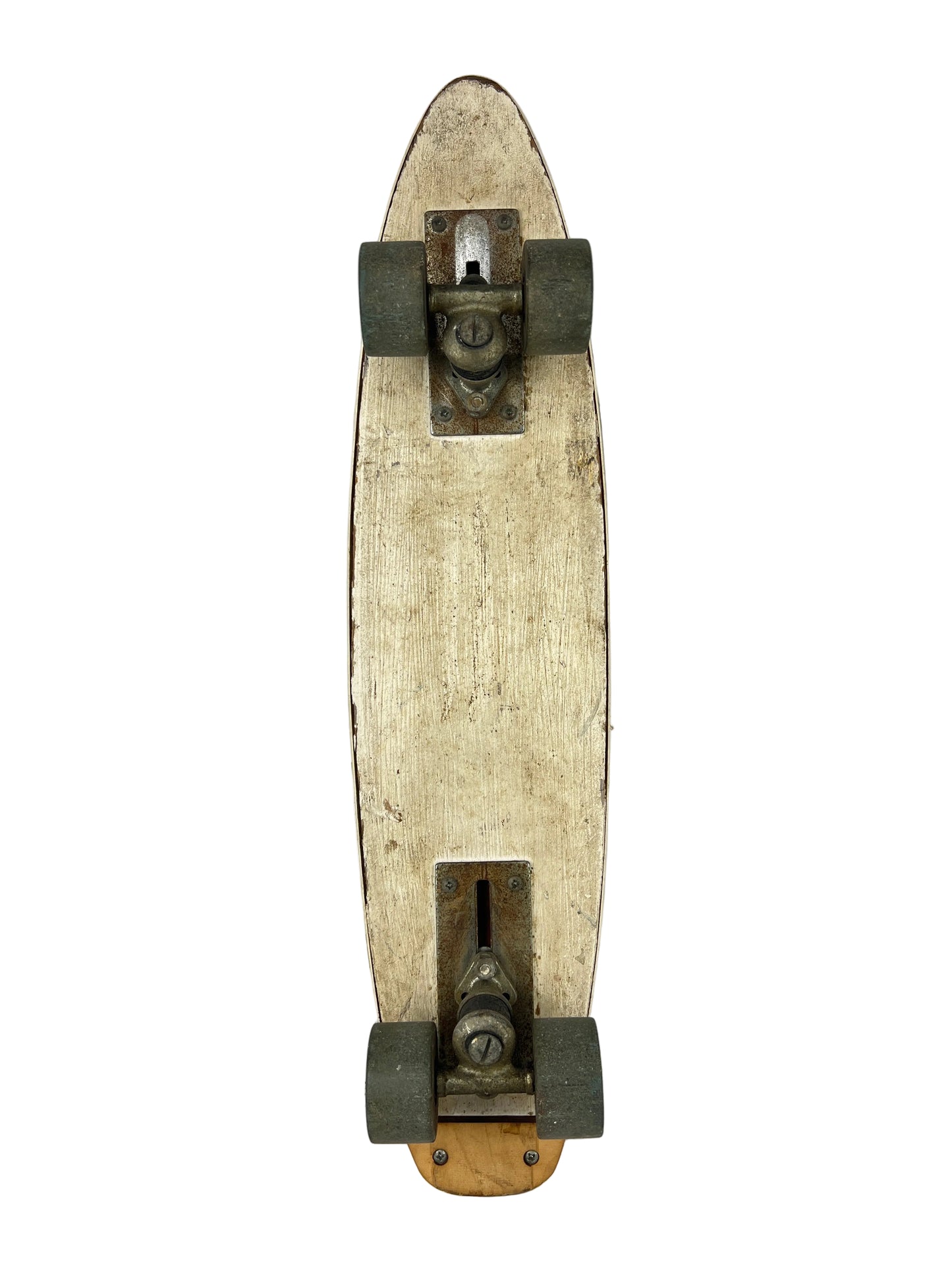 TUK N ROLLER Go Granny Gold Padded Vintage Original Clay Wheeled Skateboard 1960