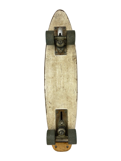 TUK N ROLLER Go Granny Gold Padded Vintage Original Clay Wheeled Skateboard 1960