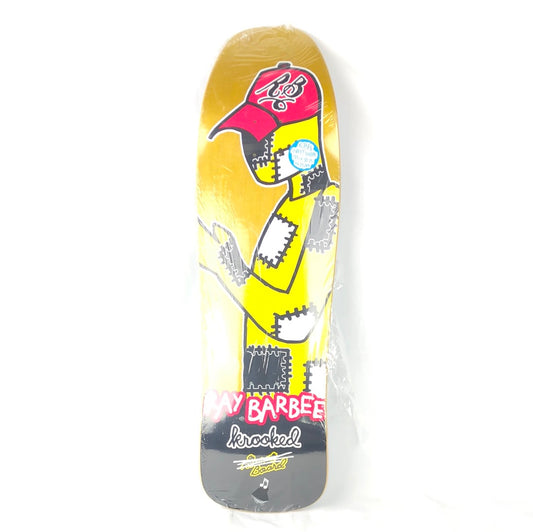 Krooked Ray Barbee Black/Yellow Size 9.25" Shaped Skateboard Deck