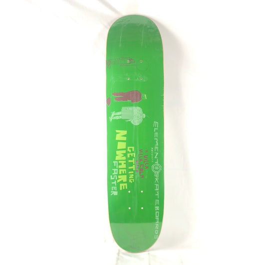 Element Getting Nowhere Faster Graphic Green Size 7.5 Skateboard Deck
