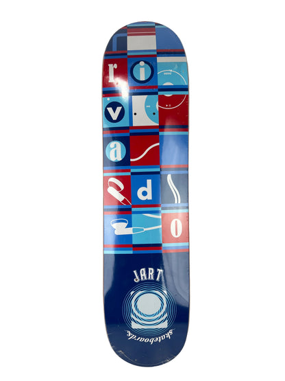Jart Ivan Rivado Ipod Graphic Blue Red White Size 7.5" Vintage NOS Deck