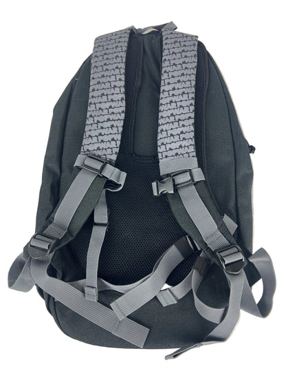 Popwar Black Grey Green Vintage NOS Backpack With Skateboard Holder