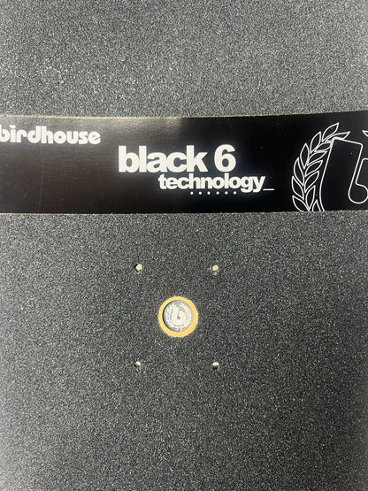 Birdhouse Matt Ball 2007 Skull And Snakes Black 6 Size 8.3" Un-Released Vintage NOS Sample Deck