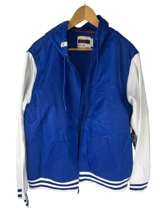 Altamont Payday Royal Dodgers Colors L/s Vintage Zip Up Windbreaker Hooded Jacket