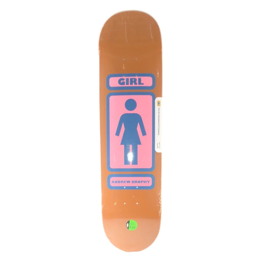 Girl Andrew Brophy OG Logo Brown Size 8.25" Skateboard Deck