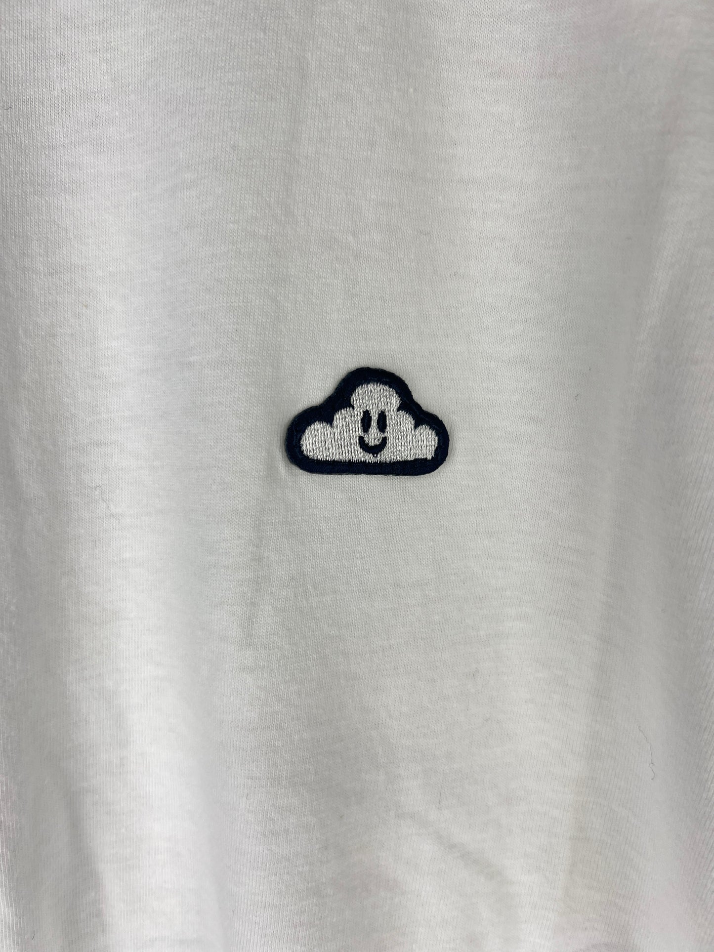 Thank You Daewon Song Happy Cloud Premium White Silver Black Size M S/s Vintage Shirt