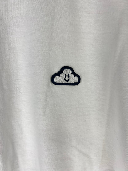 Thank You Daewon Song Happy Cloud Premium White Silver Black Size M S/s Vintage Shirt