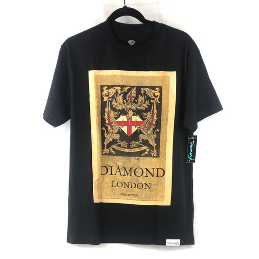 Diamond Big Chest Logo Black Tan Red Size M S/s Shirt